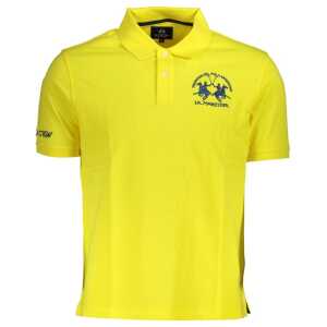 La Martina Yellow Cotton Polo Shirt