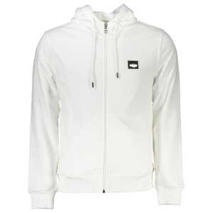 Cavalli Class White Cotton Sweater