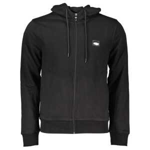 Cavalli Class Black Cotton Sweater