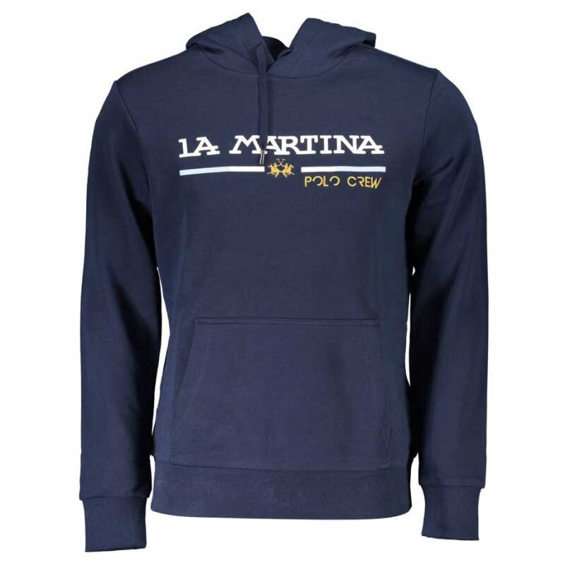La Martina Blue Cotton Sweater, theFeinheit