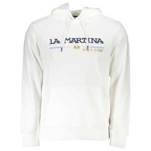La Martina White Cotton Sweater