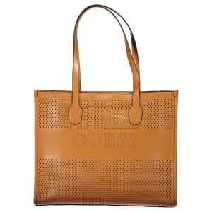 Guess Jeans Brown Polyethylene Handbag