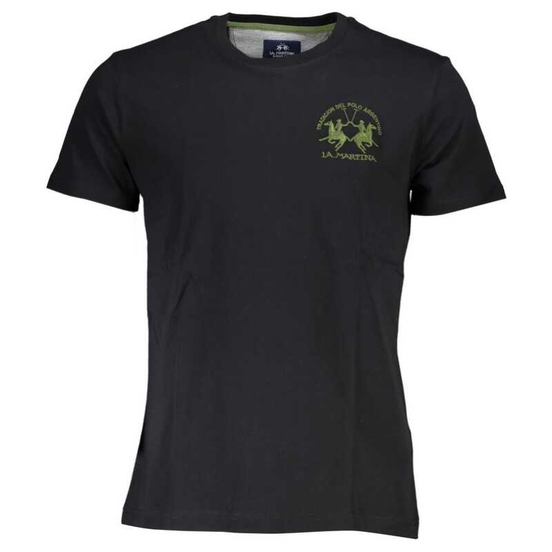 La Martina Black Cotton T-Shirt, theFeinheit