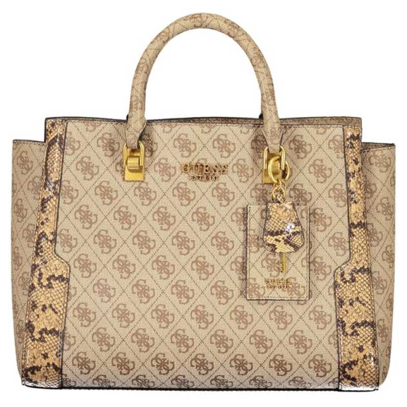 Guess Jeans Beige Polyethylene Handbag, theFeinheit