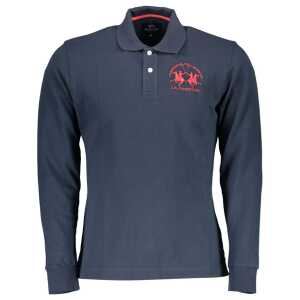 La Martina Blue Cotton Polo Shirt