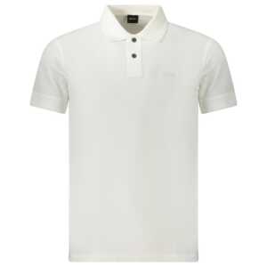 Hugo Boss White Cotton Polo Shirt