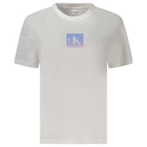 Calvin Klein White Cotton Tops & T-Shirt