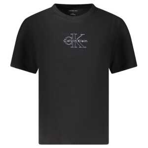 Calvin Klein Black Cotton Tops & T-Shirt