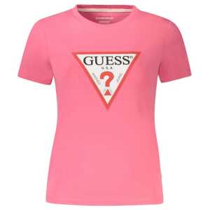 Guess Jeans Pink Cotton Tops & T-Shirt