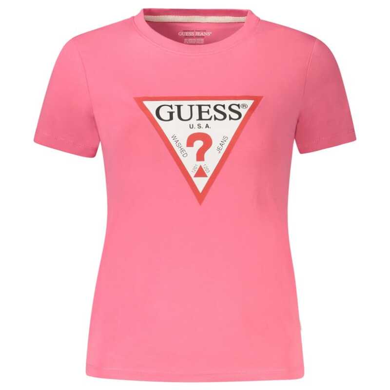 Guess Jeans Pink Cotton Tops &amp; T-Shirt, theFeinheit