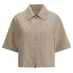 Fendi Chambray cropped Jacket