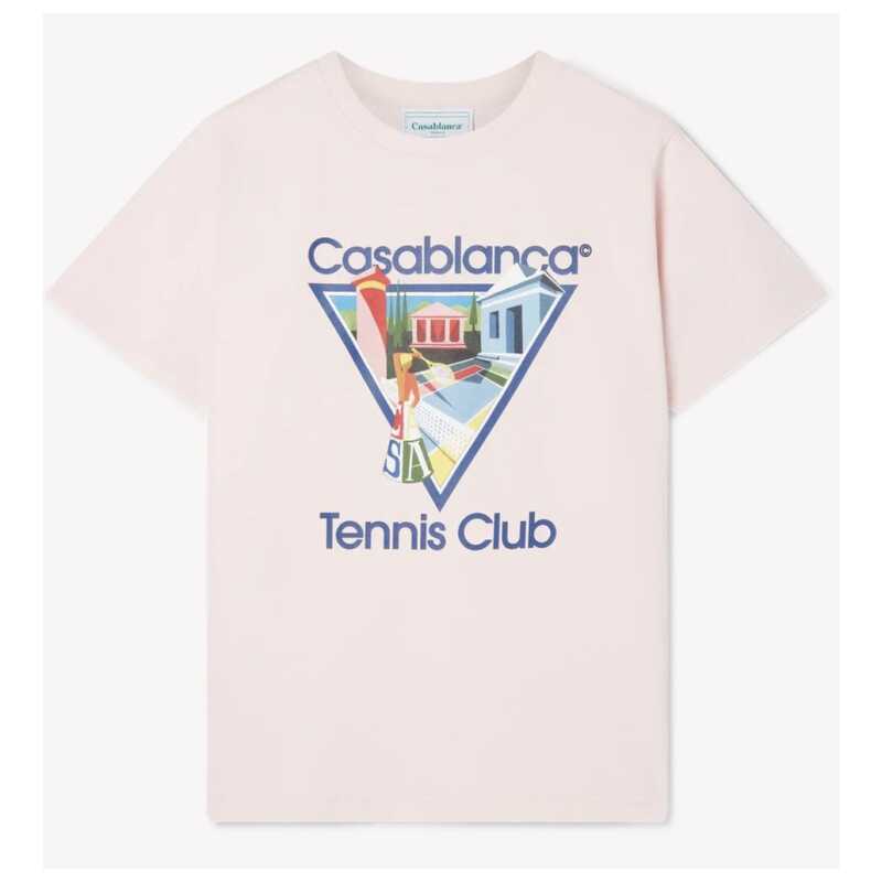 Casablanca Pink Cotton T-Shirt, theFeinheit