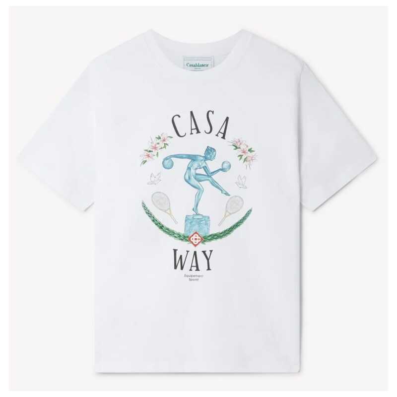 Casablanca White Cotton T-Shirt, theFeinheit
