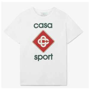 Casablanca White Cotton T-Shirt