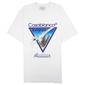 Casablanca White Cotton T-Shirt