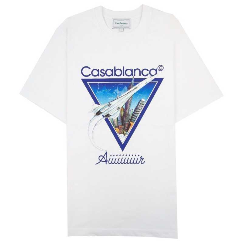 Casablanca White Cotton T-Shirt, theFeinheit