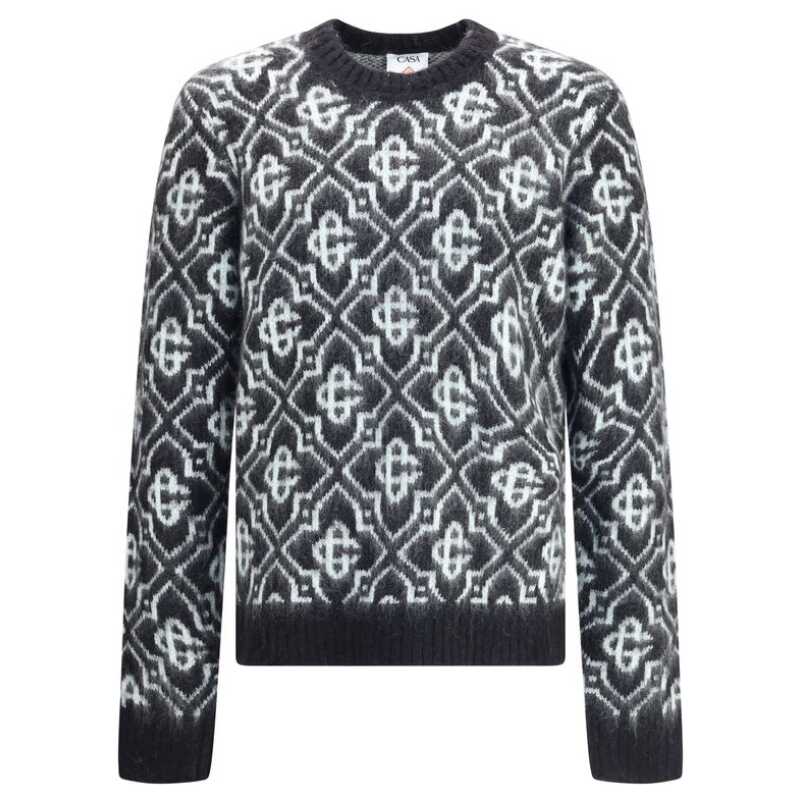 Casablanca Monogram Crew Sweater, theFeinheit