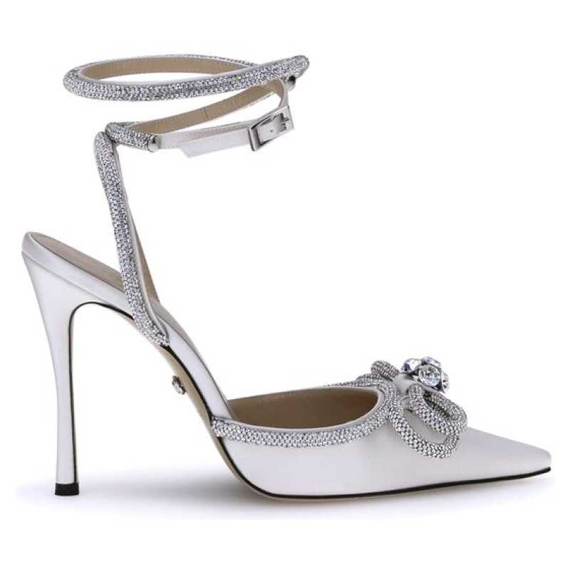 MACH &amp; MACH Silk Pumps with double bow, theFeinheit