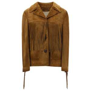 Golden Goose Suede Jacket with fringe