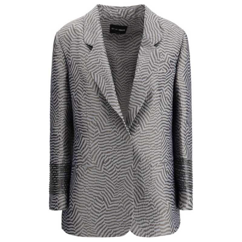Giorgio Armani Embroidered striped Blazer, theFeinheit