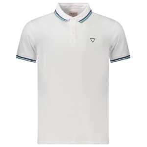 Guess Jeans White Cotton Men Polo Shirt