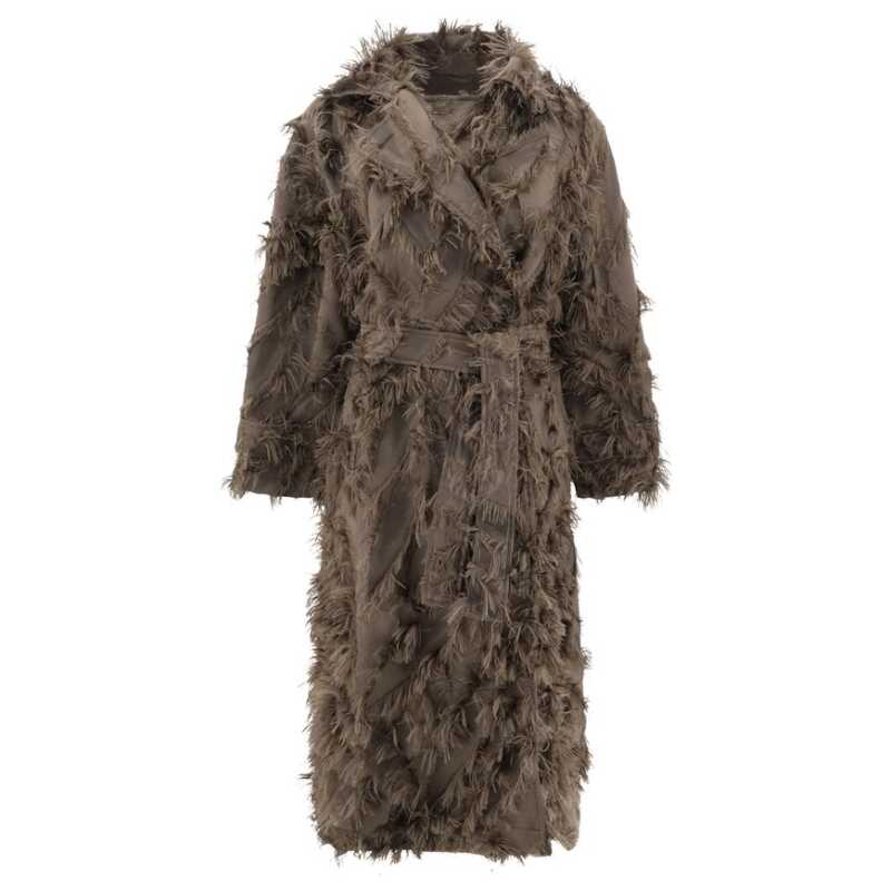 Brunello Cucinelli Coat with fur details, theFeinheit