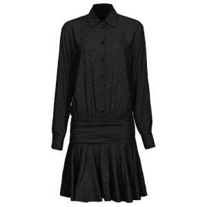 PINKO Black Haircalf Dress