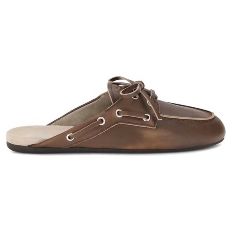 Miu Miu Leather Sabot Loafers, theFeinheit