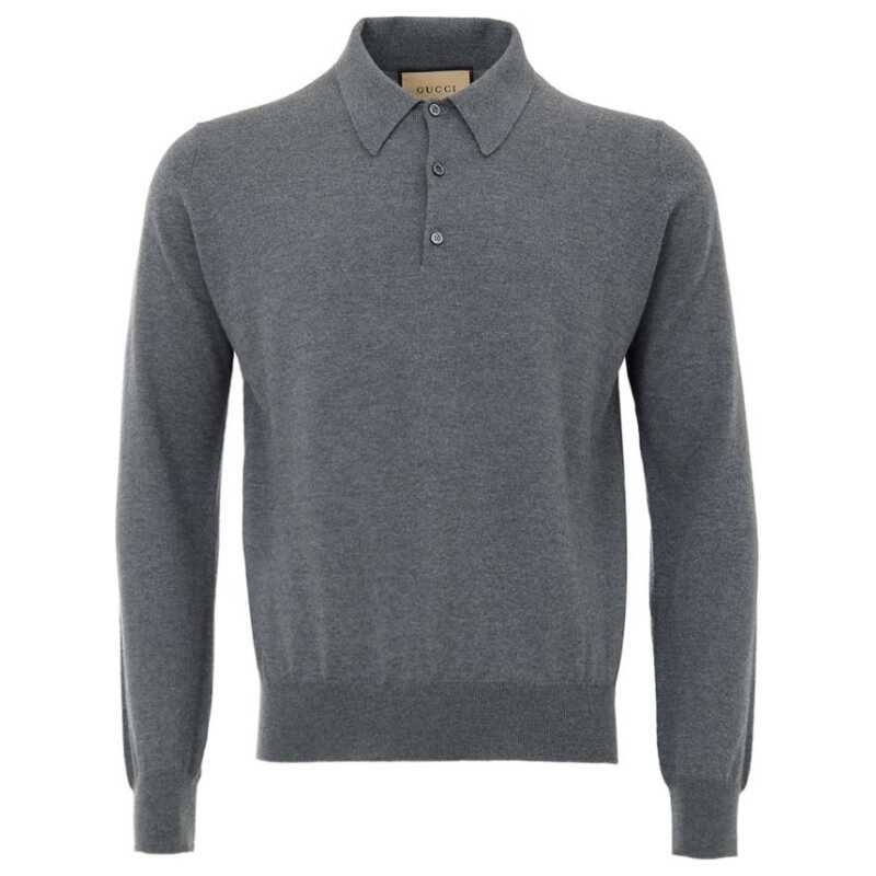 Gucci Gray Wool Polo Shirt, theFeinheit