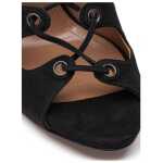 Alaia Black Suede Leather Sandal 4