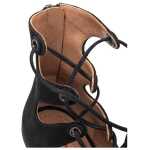 Alaia Black Suede Leather Sandal 5