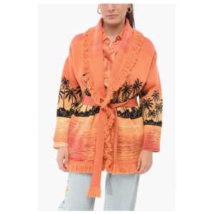 Alanui Jacquard Kerala Sunset Cardigan