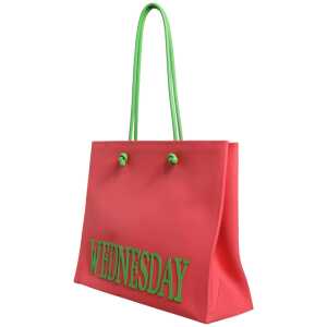Alberta Ferretti Pink Leather Weekend Wednesday Shopping Tote Bag