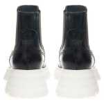 Alexander Mcqueen Elegant Leather Boots In Timeless Black 3