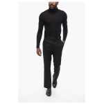 Amiri Wool Blend Pants With Lurex Pinstriped Motif 4