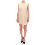 Andrea Incontri Elegant Beige Shift Sleeveless Dress 8
