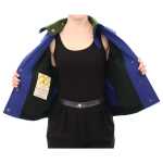 Andrea Incontri Elegant Blue Wool Jacket With Removable Collar 4