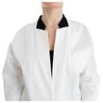Andrea Pompilio Chic White Cotton Blend Blazer 4