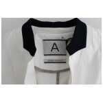 Andrea Pompilio Chic White Cotton Blend Blazer 7