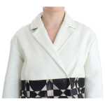 Andrea Pompilio Exclusive Black White Leather Jacket 4