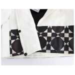 Andrea Pompilio Exclusive Black White Leather Jacket 7