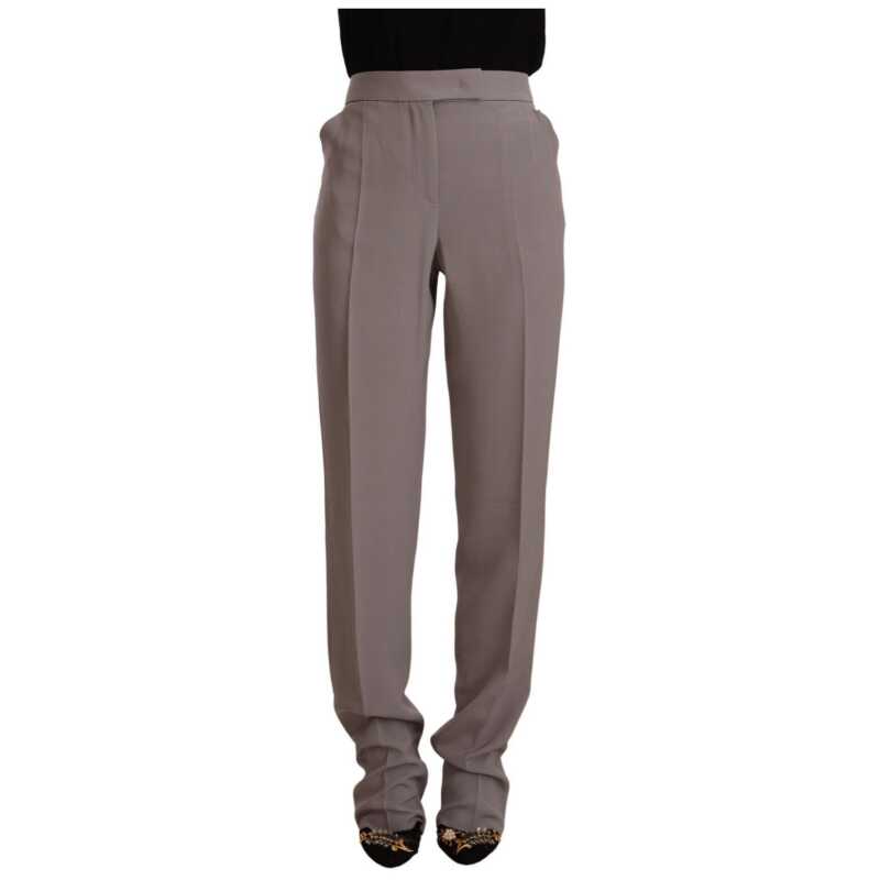 Armani Brown High Waist Silk Tapered Long Pants, theFeinheit