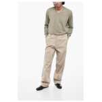 Armani Emporio Stretchy Cotton Wide Leg Pants 4
