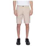 Armani Exchange Beige Cotton Bermuda