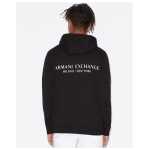Armani Exchange Black Cotton Hoody 2
