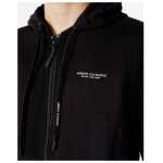 Armani Exchange Black Cotton Hoody 7