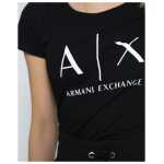 Armani Exchange Black Cotton T Shirt 7