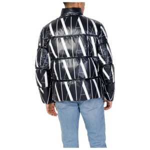 Armani Exchange Black Polyester Jackets Coat 2