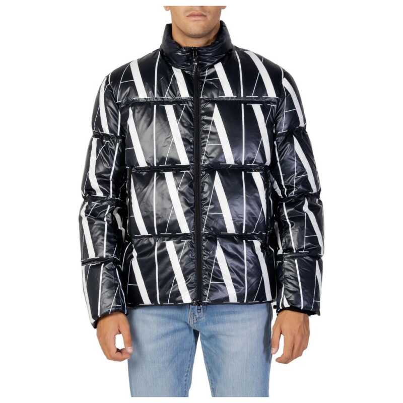 Armani Exchange Black Polyester Jackets &amp; Coat, theFeinheit