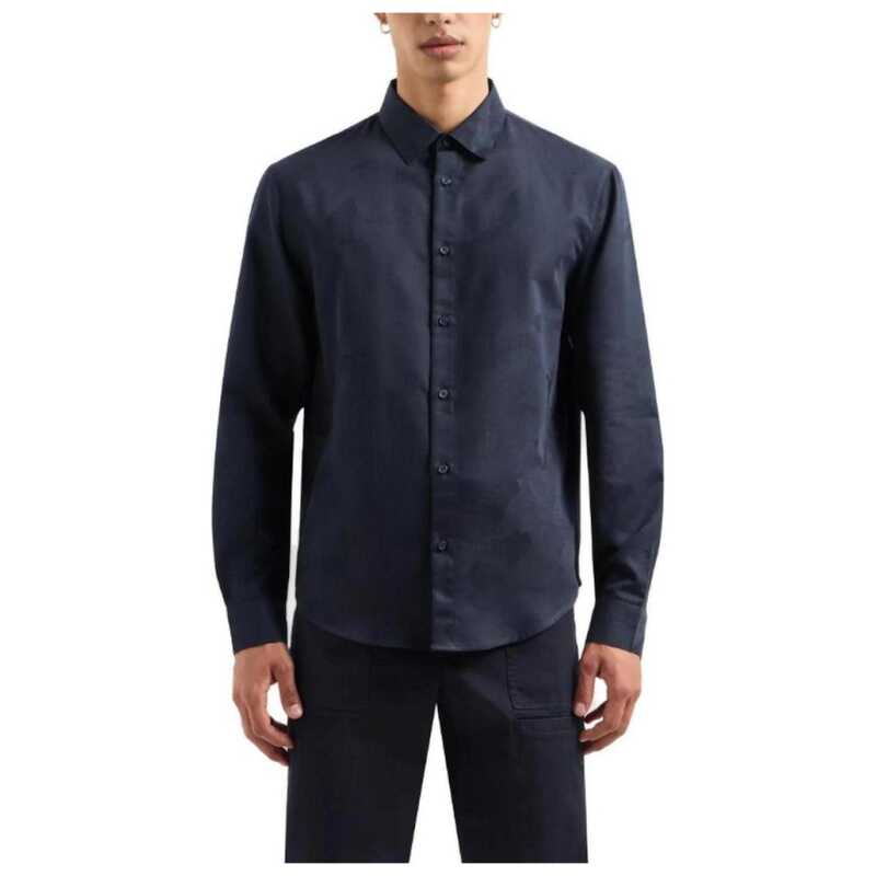 Armani Exchange Blue Cotton Shirt, theFeinheit
